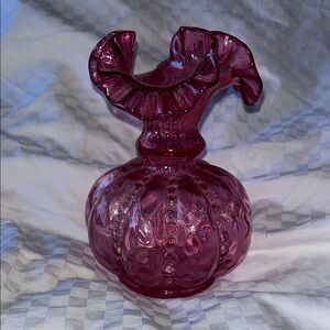 Elegant Pink Glass Vase